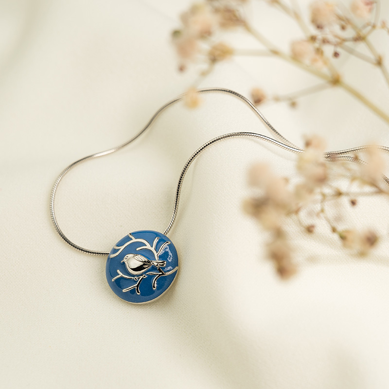 Urna Colgante Robin Azul