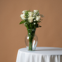 Ramo de rosas blancas - Imagen 1